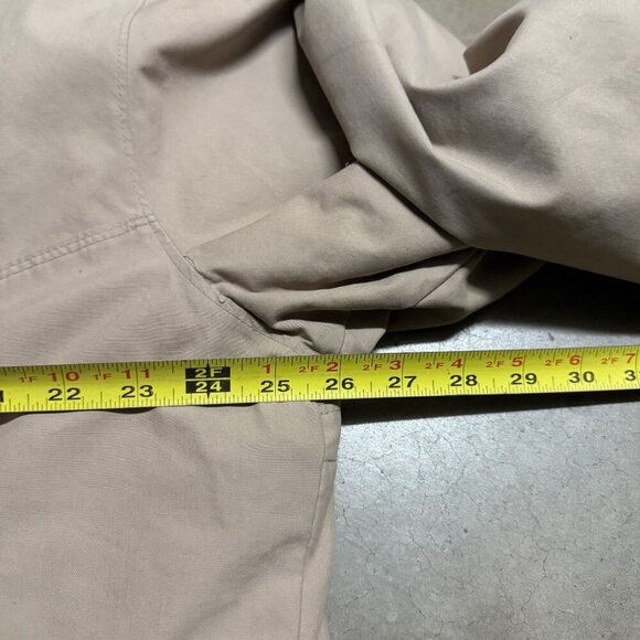London Fog Khak(ease) Mens Beige Jacket bomber insulated vest chore field coat L - Picture 3 of 13